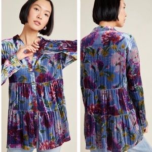 Anthro/Maeve Reverie Velvet Tunic